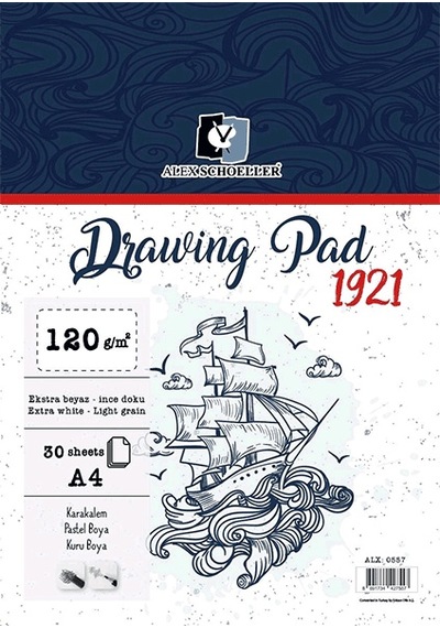 Alex Schoeller Drawing Pad A4 30yp 120gr