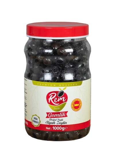 Rem Zeytin Siyah 1000gr Sof.yağlı Salamura 291-350 24'li Paket