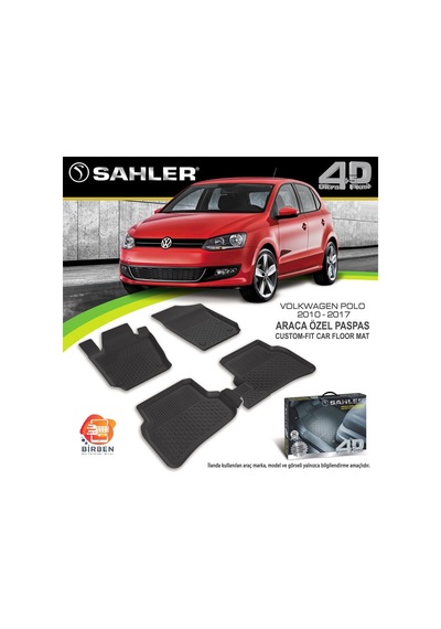 Volkswagen Polo Havuzlu Paspas Sahler 4.5D 2010 2017 Tam Uyumlu