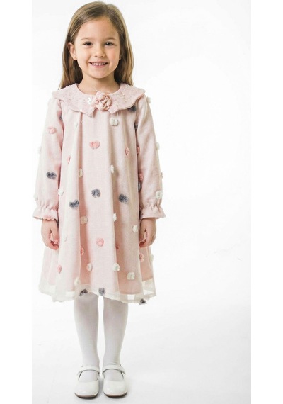 Xo Kids Kız Çocuk Elbise 1-5 Yaş 1688 Pembe