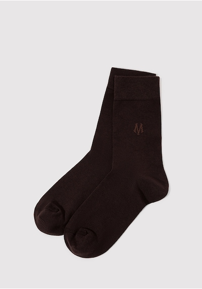 Mavi - Kahveregi Soket Çorap 090250-70246 Kahverengi