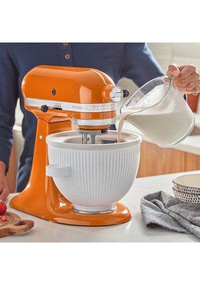 KitchenAid Uyumlu Yeni Dondurma Aparatı -5ksmıcm