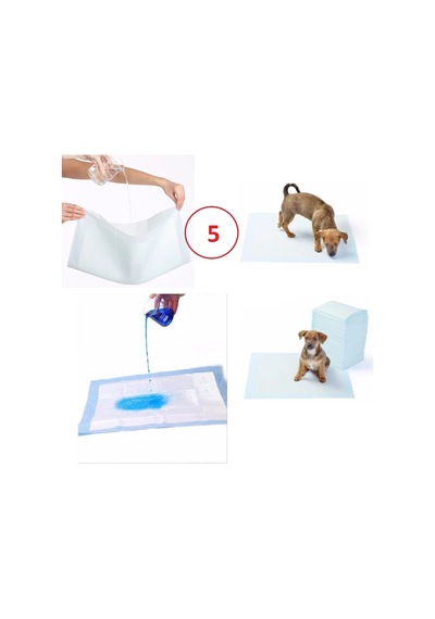 Hubrendy Çer Yıkanabilir Köpek Çiş Pedi - 90 X 60 Cm 5li Paket