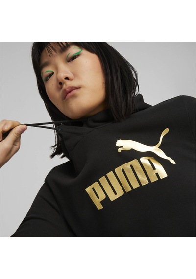 Puma Ess+ Metallic Logo Hoodie Kadın Sweatshırt