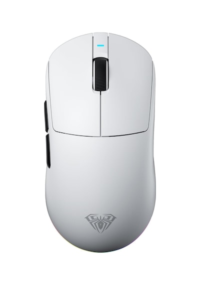 Aula V9 Pro Plus 26000 Dpı Paw3395 Sensör 8000hz Tri-mode Kablosuz Oyuncu Mouse Rgb Omron Switch Lightweight E-spor Gaming Mouse Beyaz