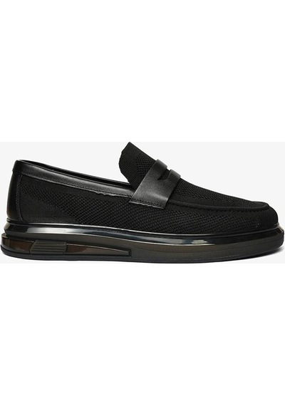 Greyder 62598 Erkek Triko Lastikli Urban Casual Ayakkabı Siyah