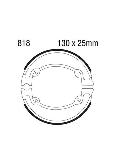 Ebc 818 2008-2015 Kymco Super 8 125 Uyumlu Arka Fren Balatası Yaylı Kampana Set