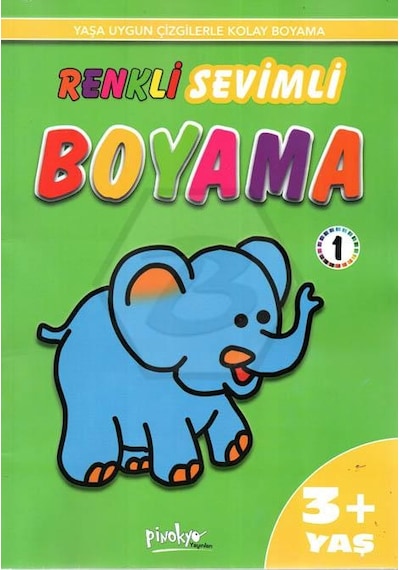 Renkli Sevimli Boyama 1 - 3+ Yaş
