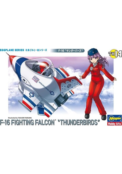 Hasegawa Th14 60124 F-16 Fighting Falcon Thunderbirds, Eggplane Serisi Plastik Model Kiti-49005