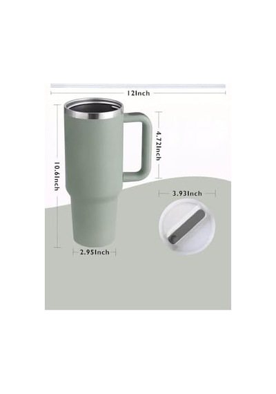 304 L Çelik 1,2 L Yeşil Pipetli El Termos Mug Sızdırmazlık Yok Cin856ys Açık Beyaz