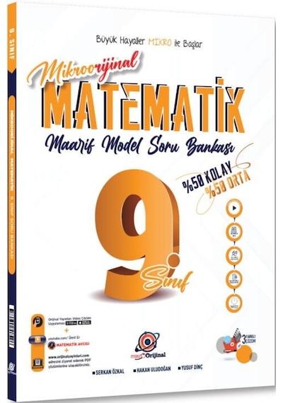 Orijinal Mikro 9. Sınıf Matematik Maarif Model Soru Bankası
