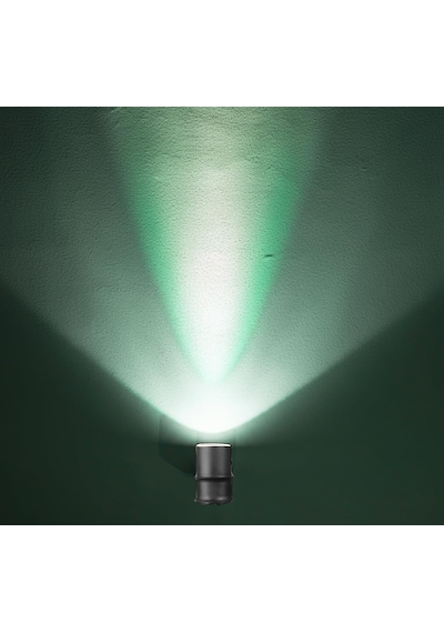 Tekli Çağlayan Aplik Ip54 Dış Mekan Zita Bahçe Aydınlatma Duvar Apliği + Gu10 Led Ampul Yeşil