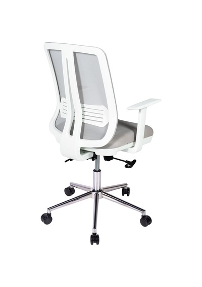 Ofisbazaar Up Beyaz Fileli Çalışma Koltuğu Ergonomik Şef Ve Toplantı Koltuğu Gri Gri