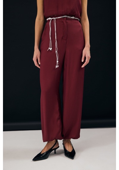 Sateen Colin Pantolon - Bordo-137344