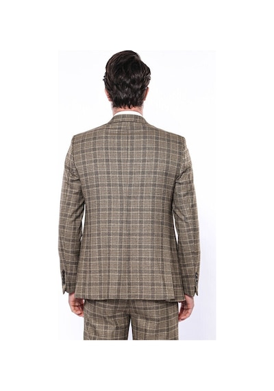 Wessi Ekose Slim Fit Kahverengi Erkek Ceket - Wessi Kahverengi Wessi Ekose Slim Fit Kahverengi Erkek Ceket - Wessi Kahverengi