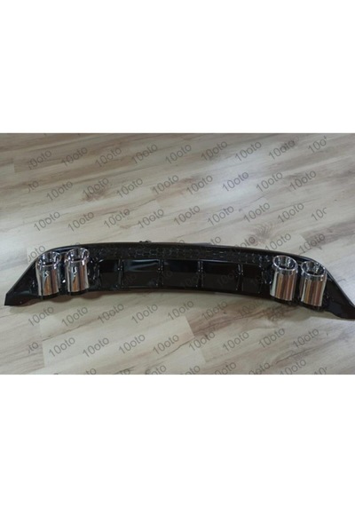 Seat Leon Difüzör Mk3 - 3,5 Üniversal Plastik Piano Black 4çıkış