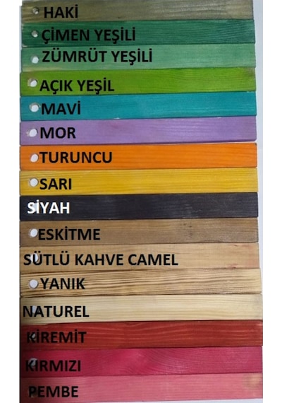 Antinkuntinci Ahşap Kasa Raf Çiçeklik Kitaplık Renkli Mini Kasa (371686393)