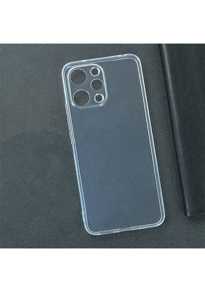 Zore Redmi 12 Kılıf Omsy Süper Silikon Kapak - Renksiz