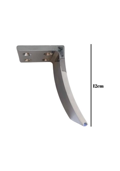 Yay Krom 12cm Metal Ayak Masa Dolap Ve Mobilya Ayağı Krom 12cm Metal 4 Adet Krom