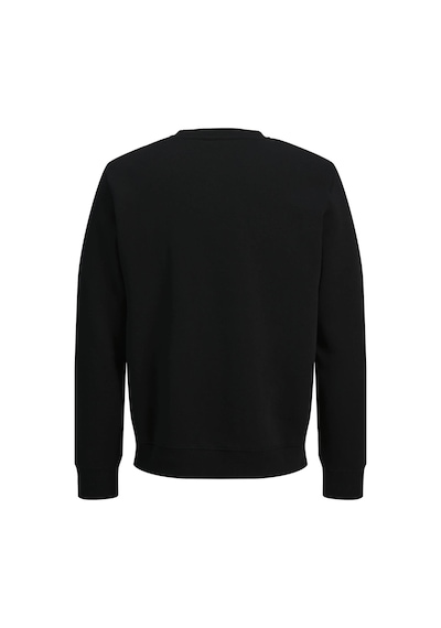 Jack & Jones Jjmunk Erkek Bisiklet Yaka Sweatshirt Rahat Günlük Siyah