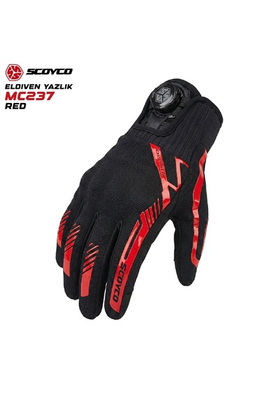 Scoyco Mc237 Yazlık Eldıven Kırmızı-sıyah