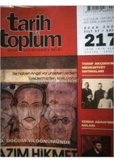Tarih Ve Toplum Yeni Yaklaşımlar Sayı:24 İletişim Yayınevi