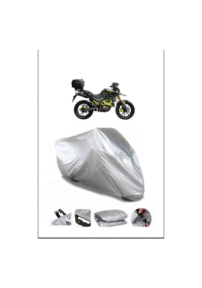 Yuki Tekken125 Gri Su Geçirmez Kalitesi Motosiklet Örtüsü