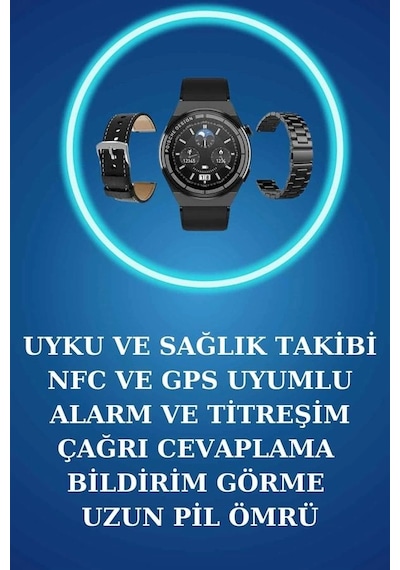 Mey İthalat Akıllı Saat Ve Kulaklık Seti Bildirim Görme Arama Cevaplama Anc Özelliği