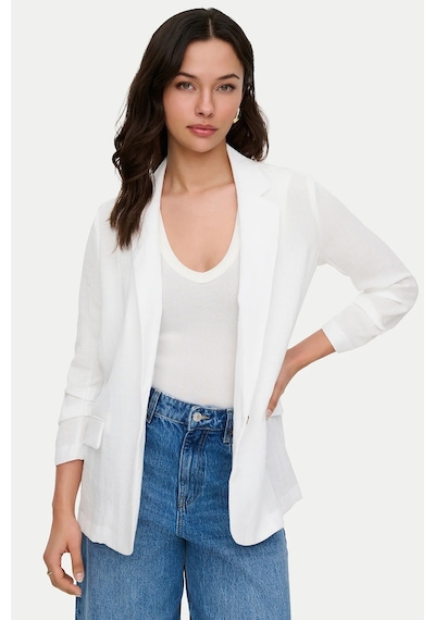 Only Onlita Regular Fit Kruvaze Yaka Blazer Ceket Bayan Ceket 15370275 Beyaz