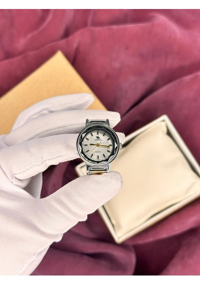 Zetro Vintage Gold-gümüş Kordon Kadın Kol Saati