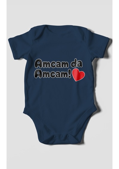 Morivokids Amcam Da Amcam Kısa Kollu Bebek Body %100 Pamuk Lacivert