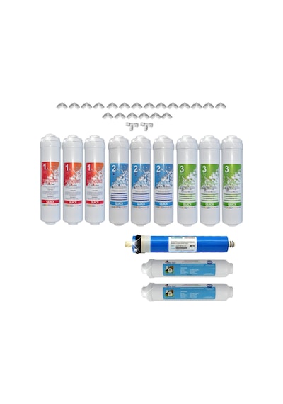 Kapalı Kasa Su Arıtma Cihazı Filtresi Inline 2 Yıllık Bakım Seti N11.99