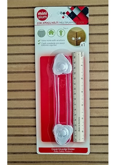 Çocuk Bebek Güvenlik Dolap Kilidi Çekmece Buzdolabı Kilit 10 Adet Çok Renkli