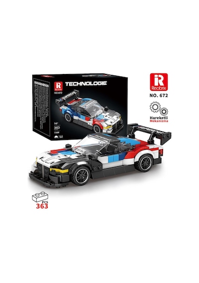 Reobrix Creator 672 Bmw M4 Gt3 Spor Araba Yaratıcı Yapı Blok Seti Building Blocks - 385 Parça