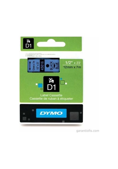 Dymo D1 Mavi/Siyah Yedek Şerit 12Mm X 7Mt 45016