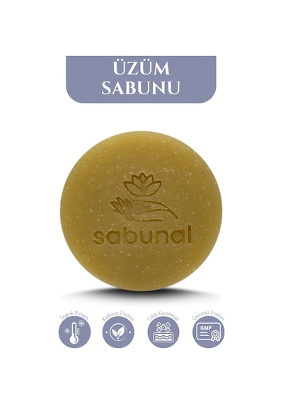Sabunal Üzüm Sabunu 2 Adet - Cilt Elastikiyet Sabunu