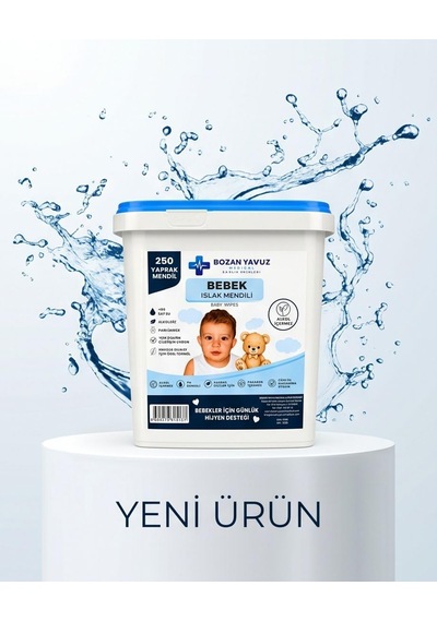 Bebek Islak Mendili 250li Kova Hassas Ciltler 1000'li Set