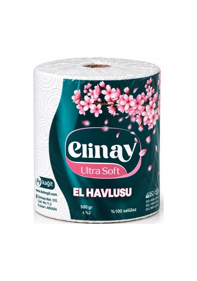 Elinay Ultra Soft Xl Dev Rulo Mutfak Kağıt Havlusu 12 Rulo 2 Paket 6 Rulo