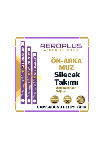 Aeroplus Opel Corsa Ön Arka Muz Silecek Takımı 1993-2000