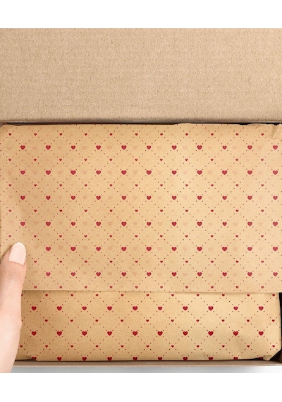 25'li Pure Love Seri Sargı Kağıdı Kahverengi