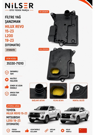 Toyota Hilux Şanzıman Yağ Filtre 2015-2023 Otomatik