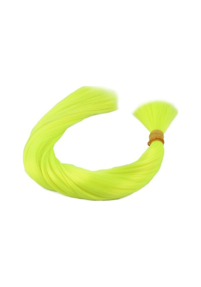 Neon Sarı Renkli Sentetik Boğum Saç - 1Kg