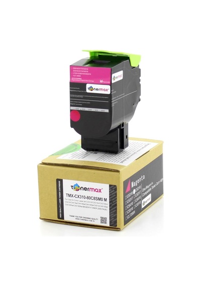 Tonerturk Lexmark 80C8Sm0 Kırmızı Uyumlu Toner / Cx310 / Cx410 / Cx510
