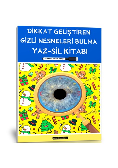 Dikkat Geliştiren Gizli Nesneleri Bul Yaz-sil Kitabı
