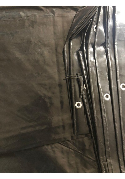 Siyah Çadır Branda 230 Gr 8 Metre X 6 Metre Çadır