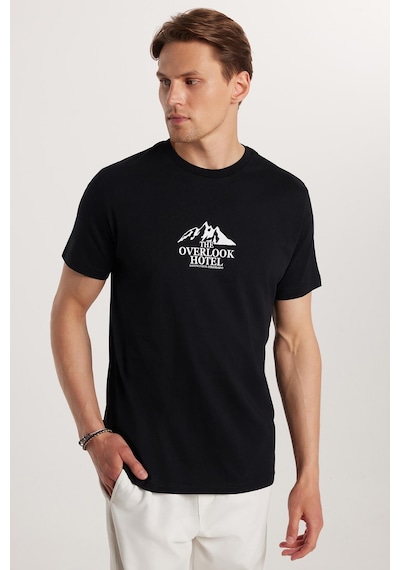 Tudors Erkek Slim Fit Dar Kesim %100 Pamuk Yumuşak Dokulu Baskılı Siyah Bisiklet Yaka Tişört-33130 Siyah Tudors Erkek Slim Fit Dar Kesim %100 Pamuk Yumuşak Dokulu Baskılı Siyah Bisiklet Yaka Tişört-33130 Siyah
