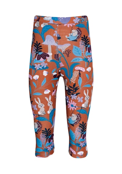 Lovetti Kahverengi Kız Çocuk Forest Animals Desen Kapri 1349K017 Kahverengi