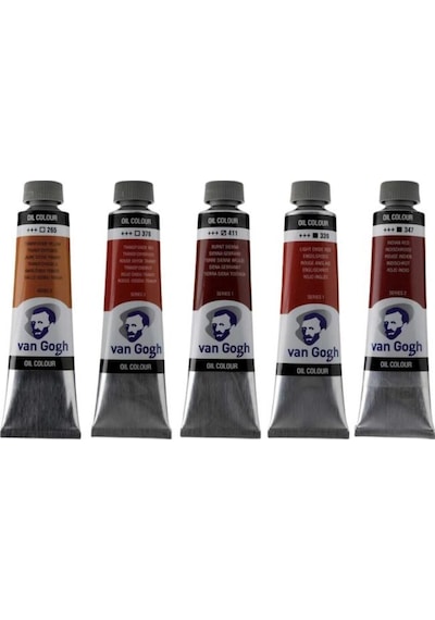 Talens Van Gogh Yağlı Boya 40ml - Kahverengi Renk Tonları 5'li Set Çok Renkli