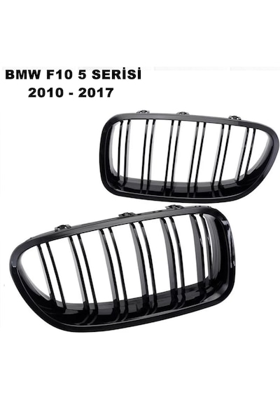 Bmw F10 5 Serisi Ön Panjur Izgara Böbrek Çift Kanal 2010-2017 Arası