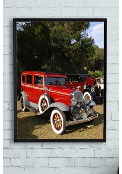 1931 Buick Araba Çerçeveli Tablo 2 40x50cm